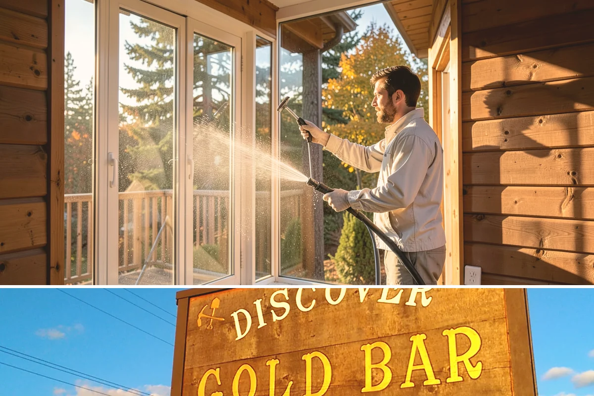 Vinyl Fence Cleaning in Gold Bar, Snohomish County, WA - Spring is a popular time to clear the winter's algae buildup and reset the fence for the season.