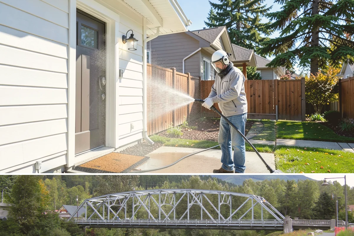 Vinyl Fence Cleaning in Skykomish, King County, WA - Spring is a popular time to clear the winter's algae buildup and reset the fence for the season.