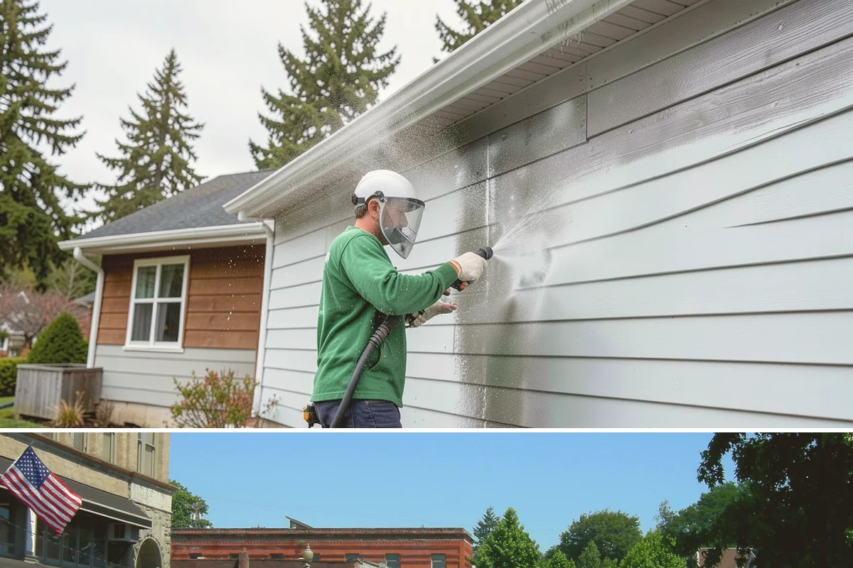 Vinyl Fence Cleaning in Snohomish, Snohomish County, WA - Spring is a popular time to clear the winter's algae buildup and reset the fence for the season.