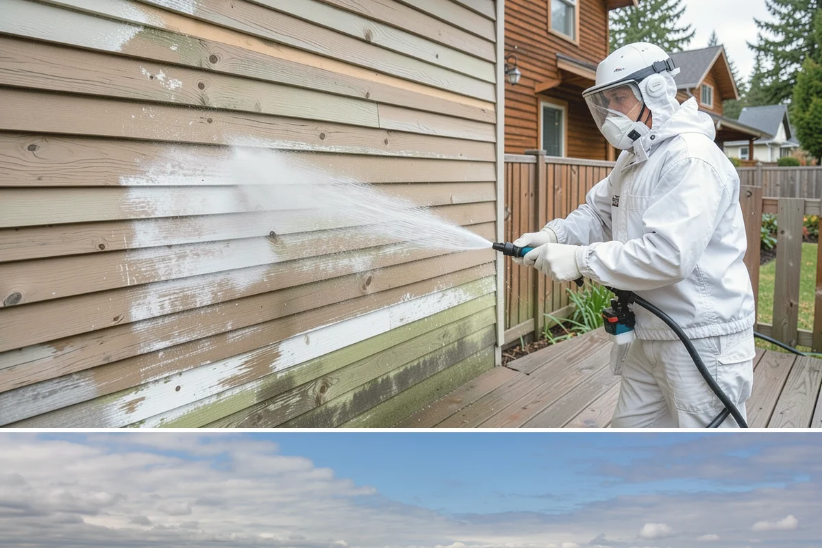 Vinyl Fence Cleaning in University Place, Pierce County, WA - Spring is a popular time to clear the winter's algae buildup and reset the fence for the season.