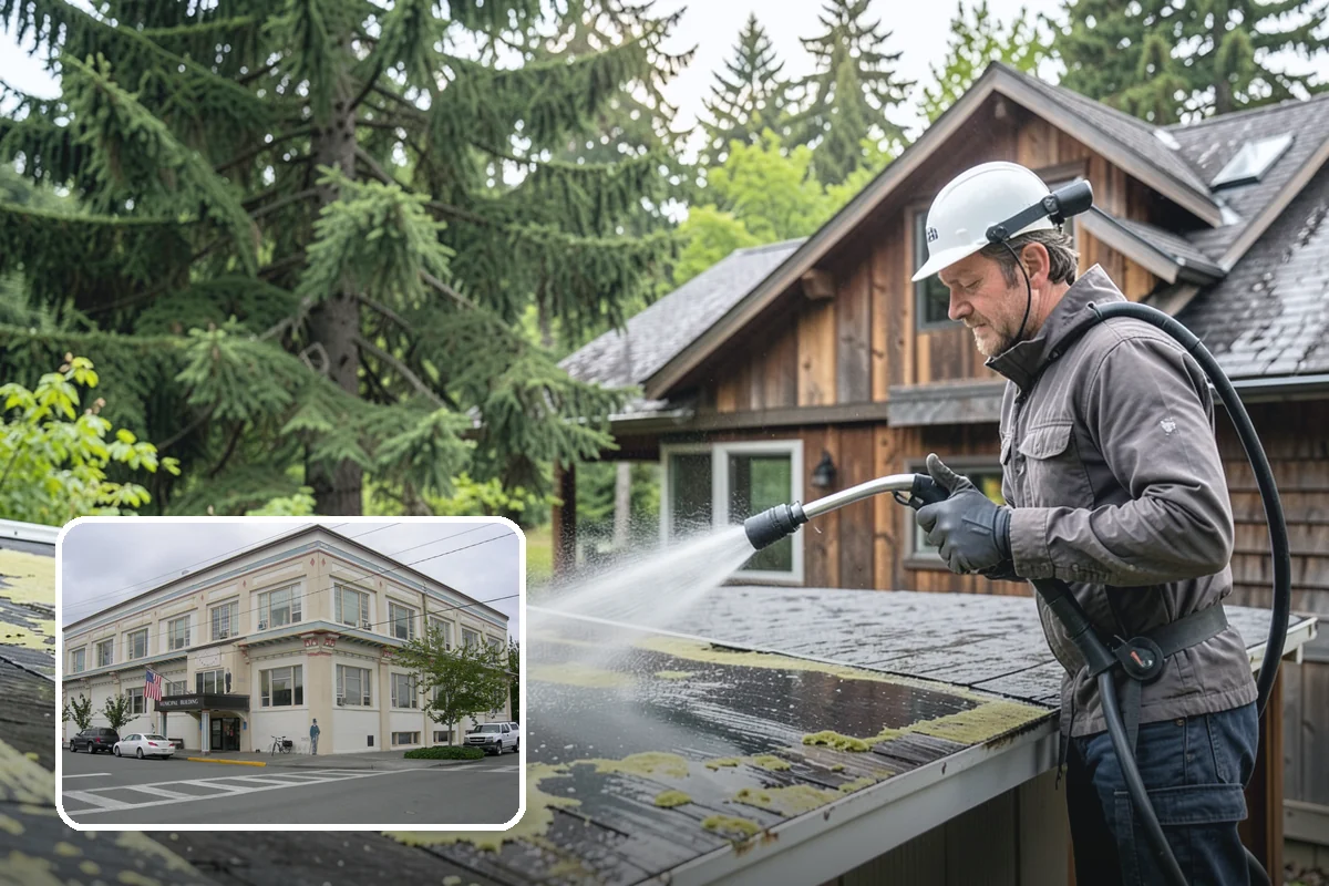 Vinyl Siding Washing in Anacortes, Skagit County, WA - Clears algae from grooves and overlapping seams