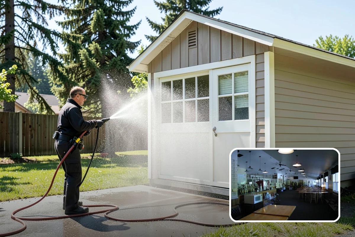 Vinyl Siding Washing in Black Diamond, King County, WA - Clears algae from grooves and overlapping seams