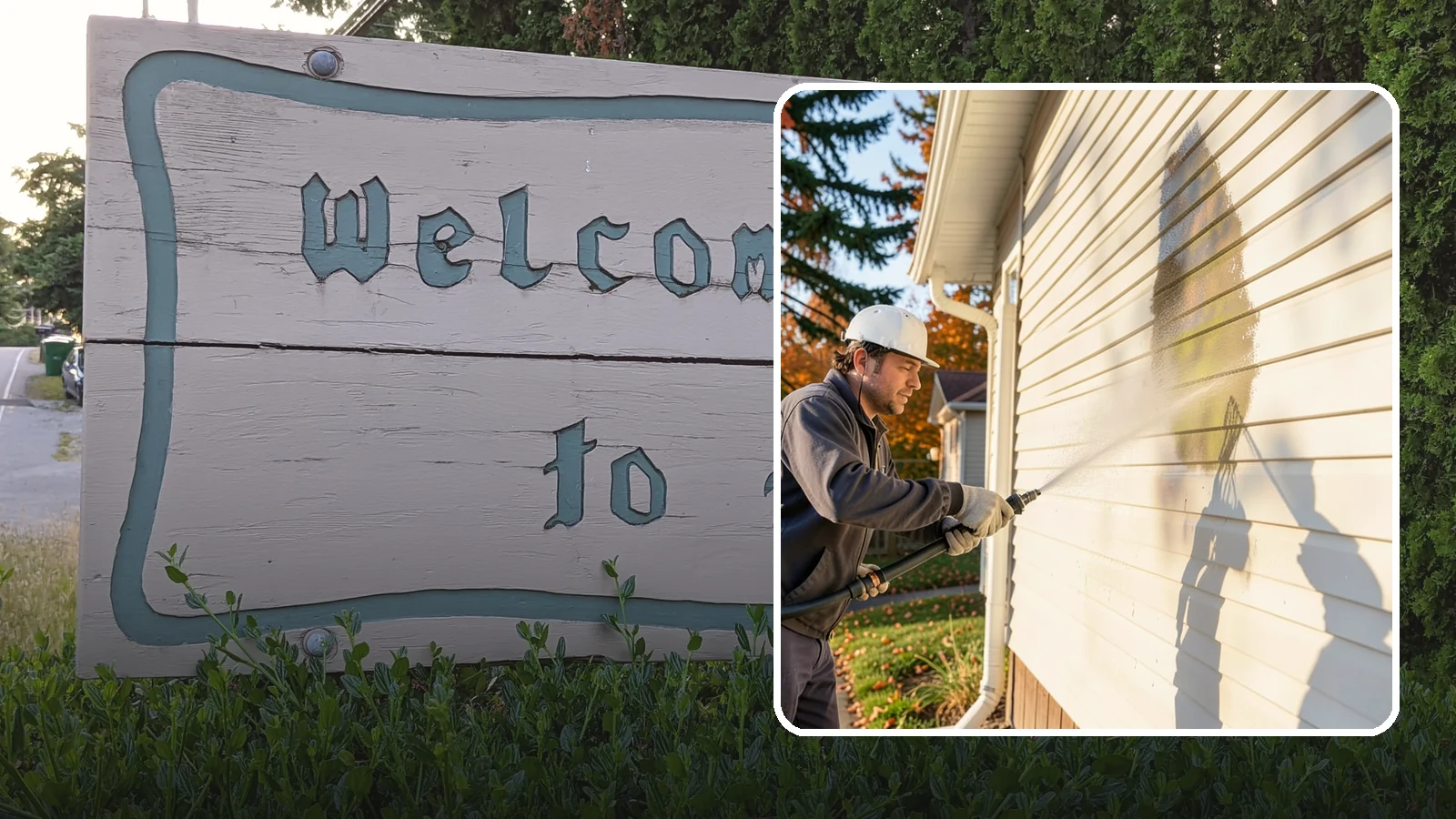 Vinyl Siding Washing in Brier, Snohomish County, WA - Vinyl siding washing clears the chalky oxidation and green algae streaks that our wet climate leaves on panel seams and shaded...