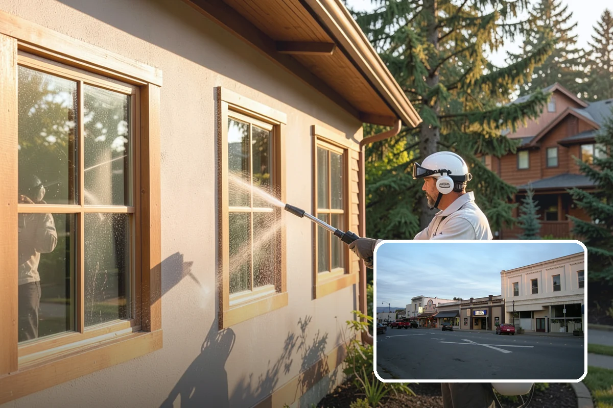 Vinyl Siding Washing in Burlington, Skagit County, WA - Clears algae from grooves and overlapping seams