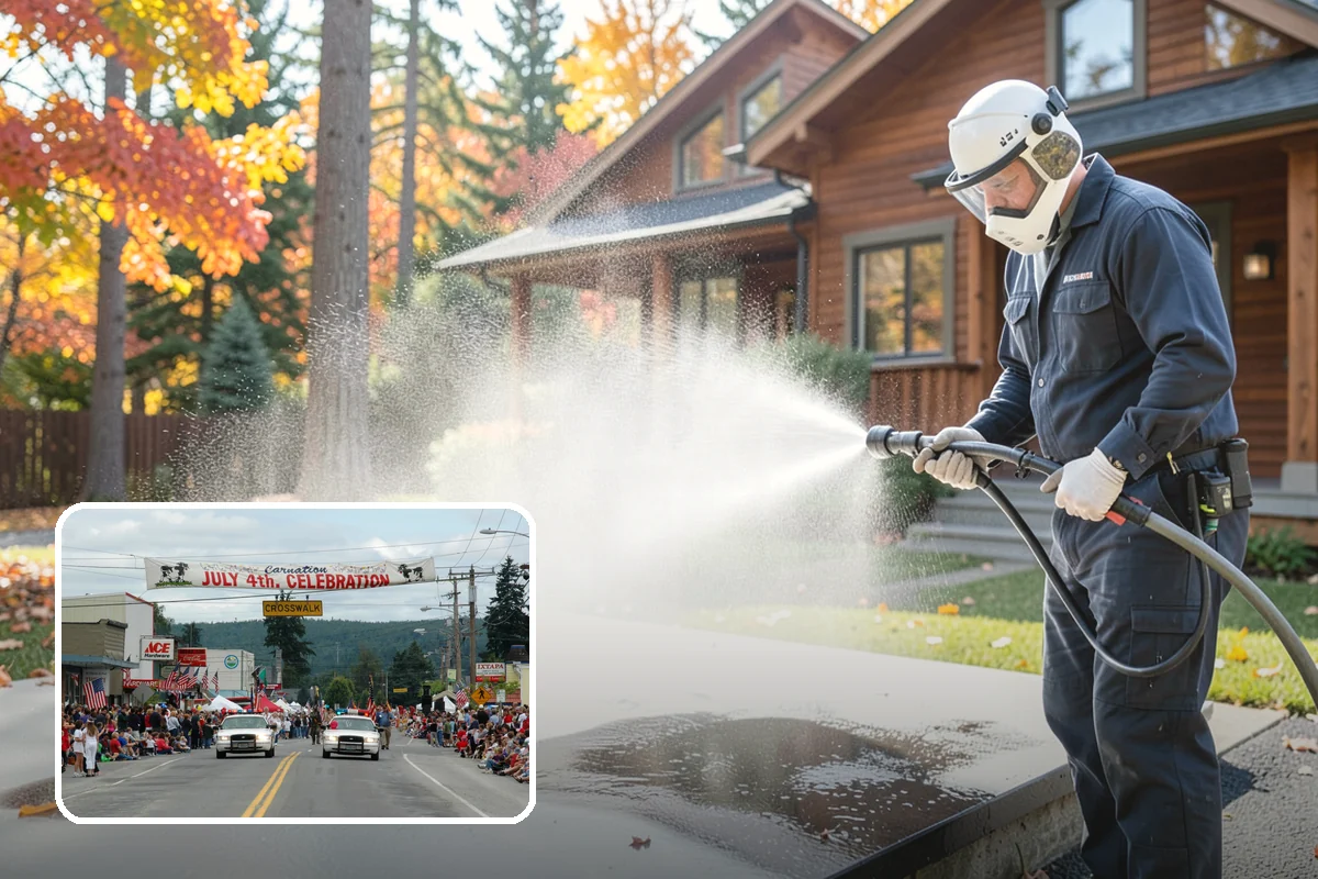 Vinyl Siding Washing in Carnation, King County, WA - Clears algae from grooves and overlapping seams