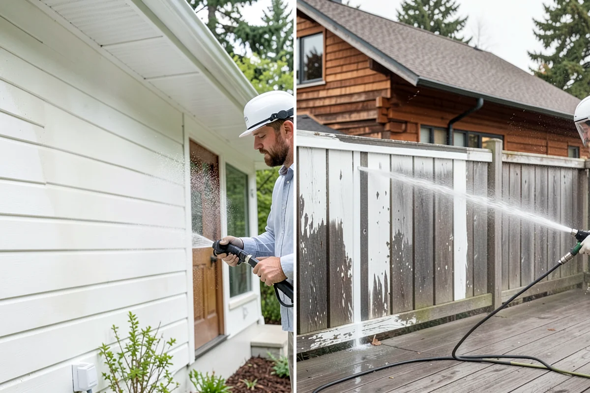 Vinyl Siding Washing in Concrete, Skagit County, WA - Check panel condition and seal any loose sections found