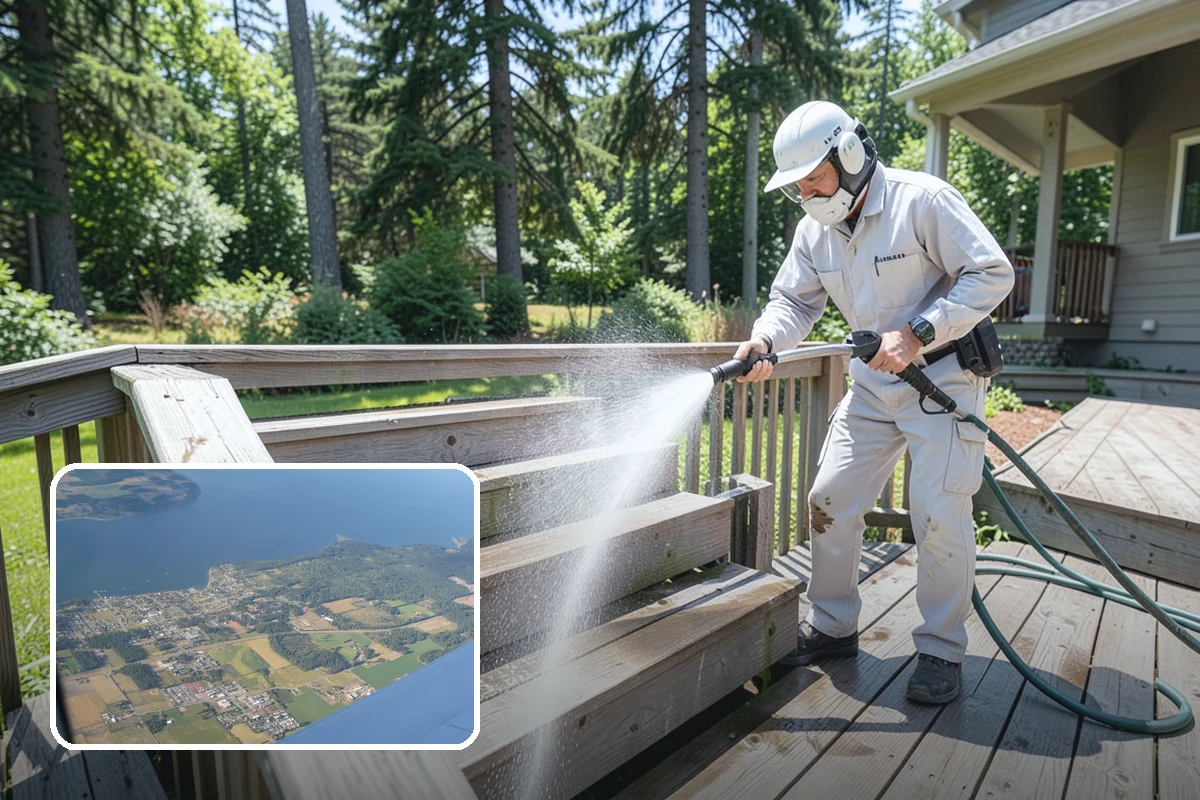 Vinyl Siding Washing in Coupeville, Island County, WA - Clears algae from grooves and overlapping seams