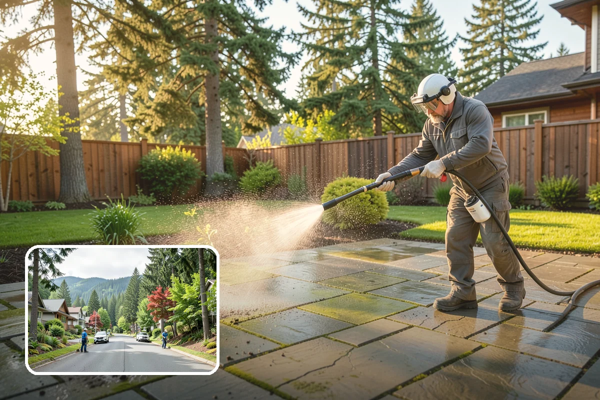 Vinyl Siding Washing in Darrington, Snohomish County, WA - Clears algae from grooves and overlapping seams
