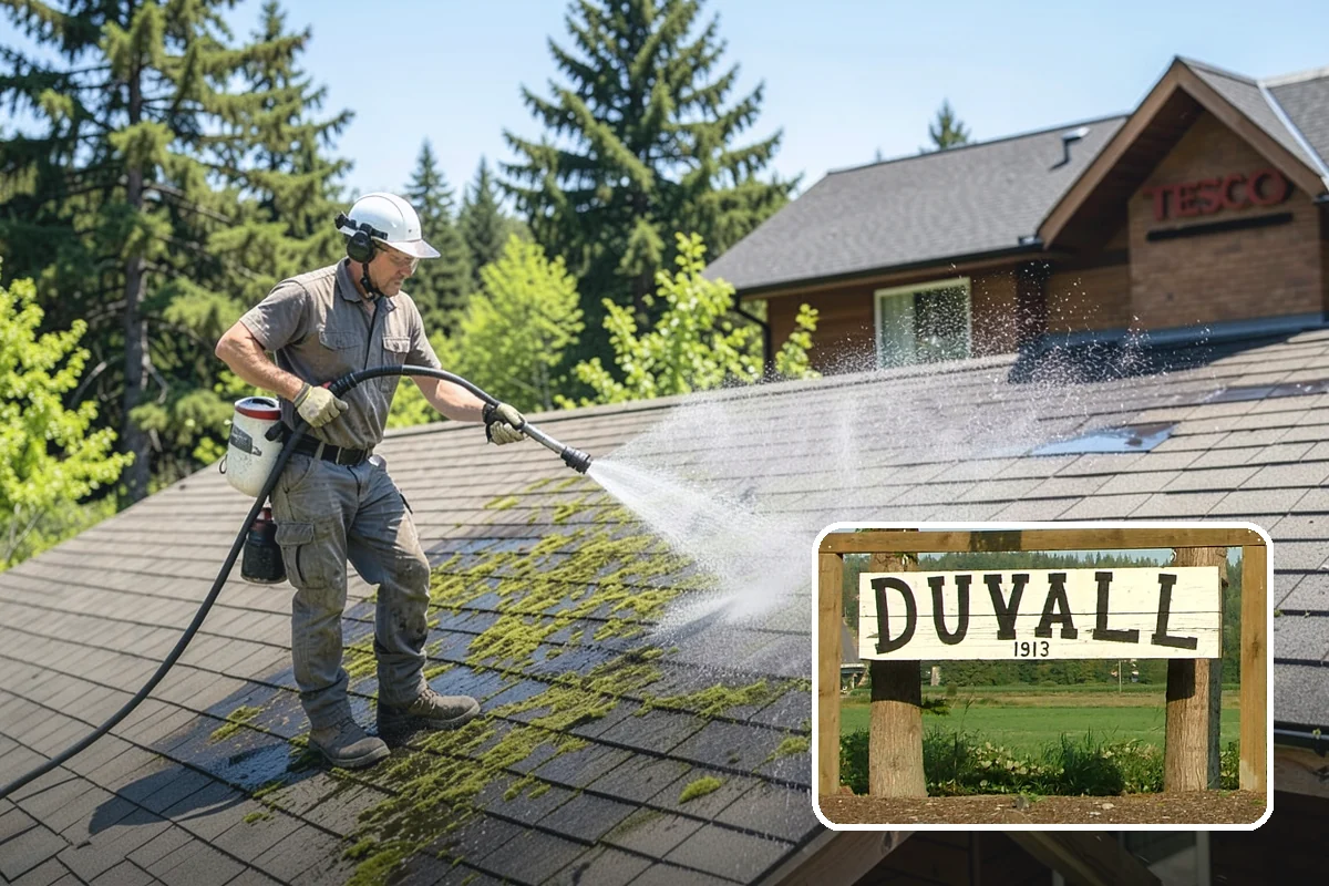 Vinyl Siding Washing in Duvall, King County, WA - Clears algae from grooves and overlapping seams