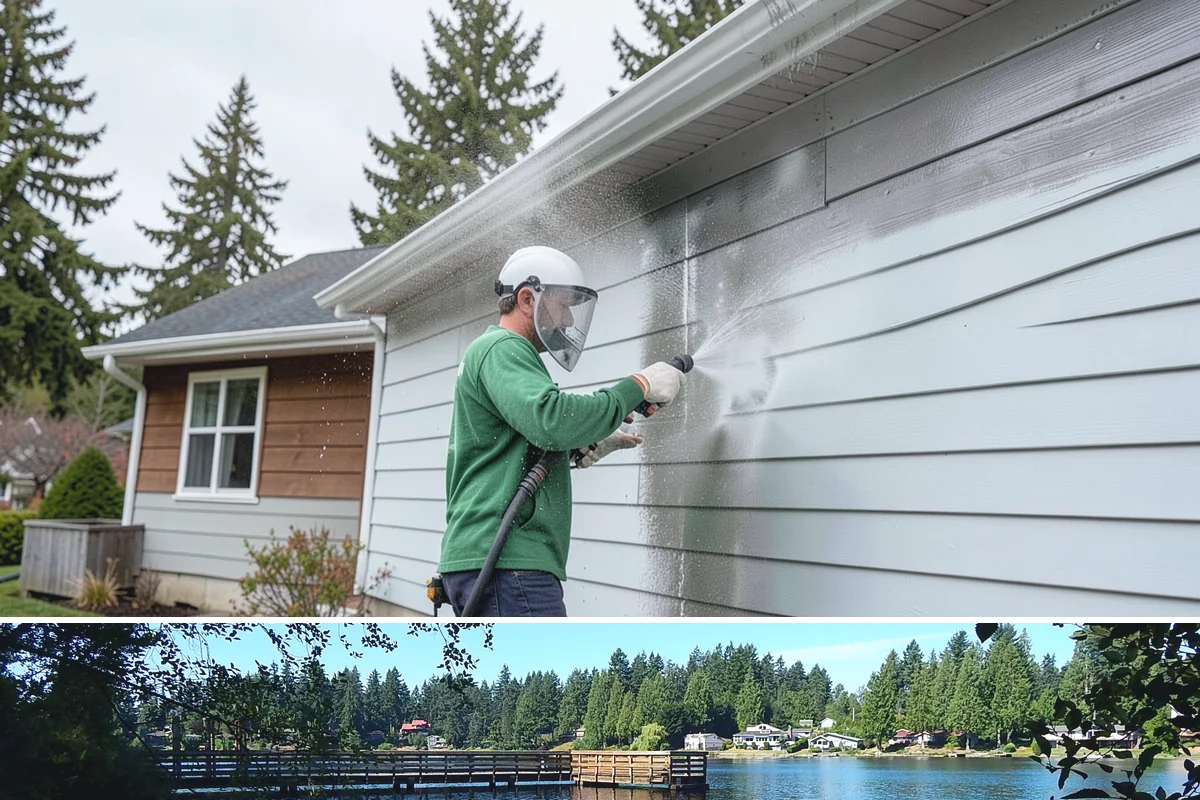 Vinyl Siding Washing in Federal Way, King County, WA - Aim for the dry summer window so the panels dry fully and algae is slower to return through fall.