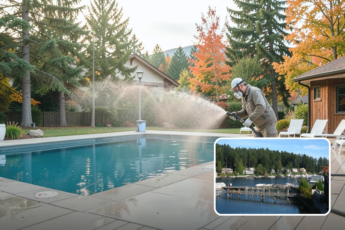 Vinyl Siding Washing in Gig Harbor, Pierce County, WA - Clears algae from grooves and overlapping seams