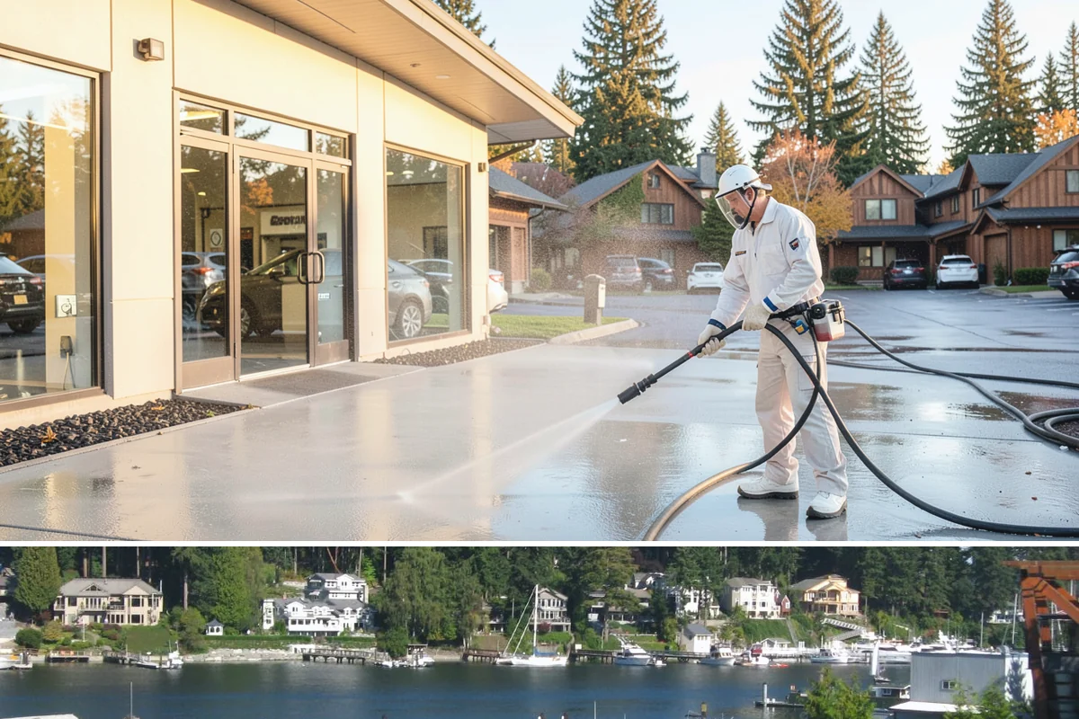 Vinyl Siding Washing in Gig Harbor, Pierce County, WA - Aim for the dry summer window so the panels dry fully and algae is slower to return through fall.