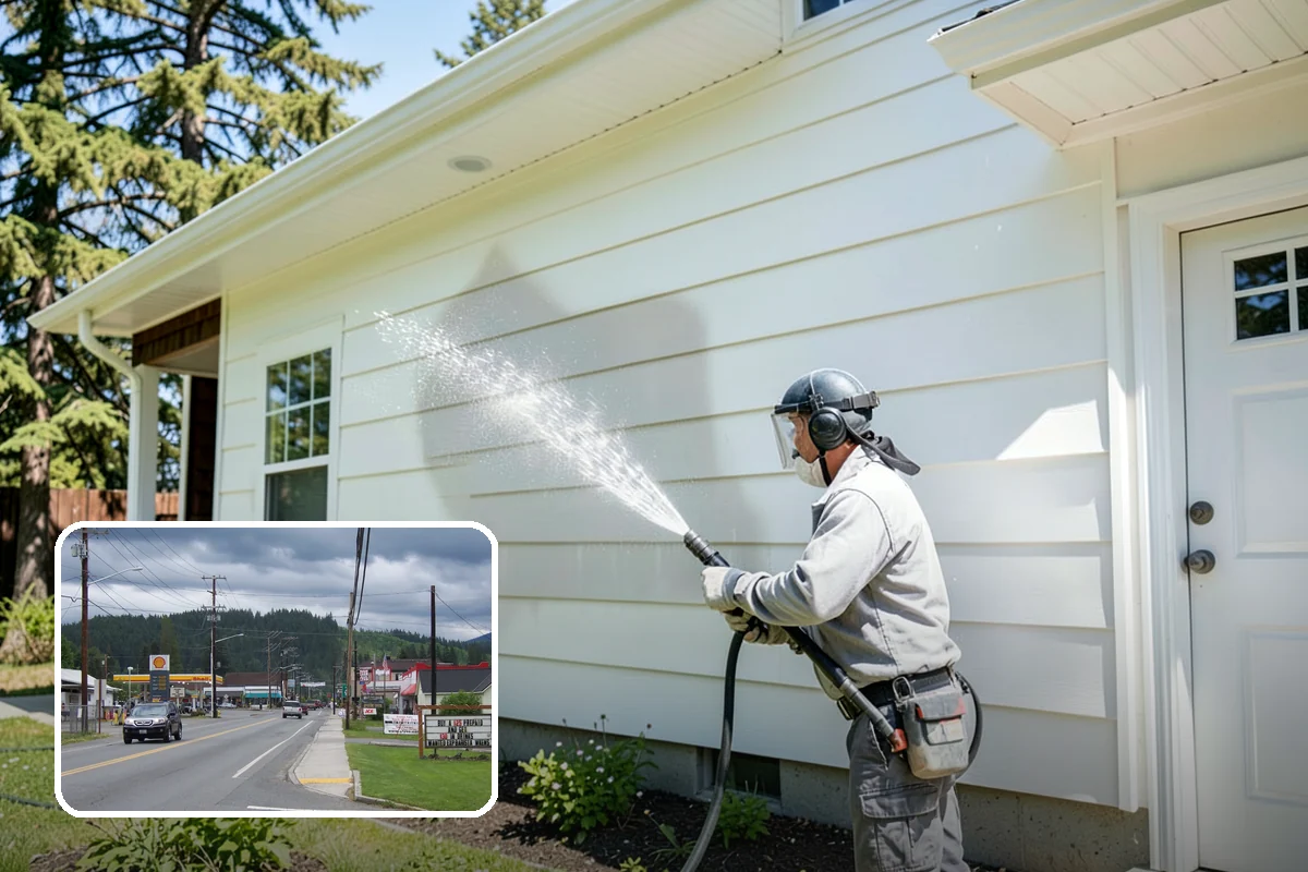 Vinyl Siding Washing in Granite Falls, Snohomish County, WA - Clears algae from grooves and overlapping seams