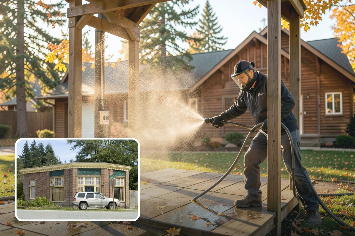 Vinyl Siding Washing in Hamilton, Skagit County, WA - Clears algae from grooves and overlapping seams