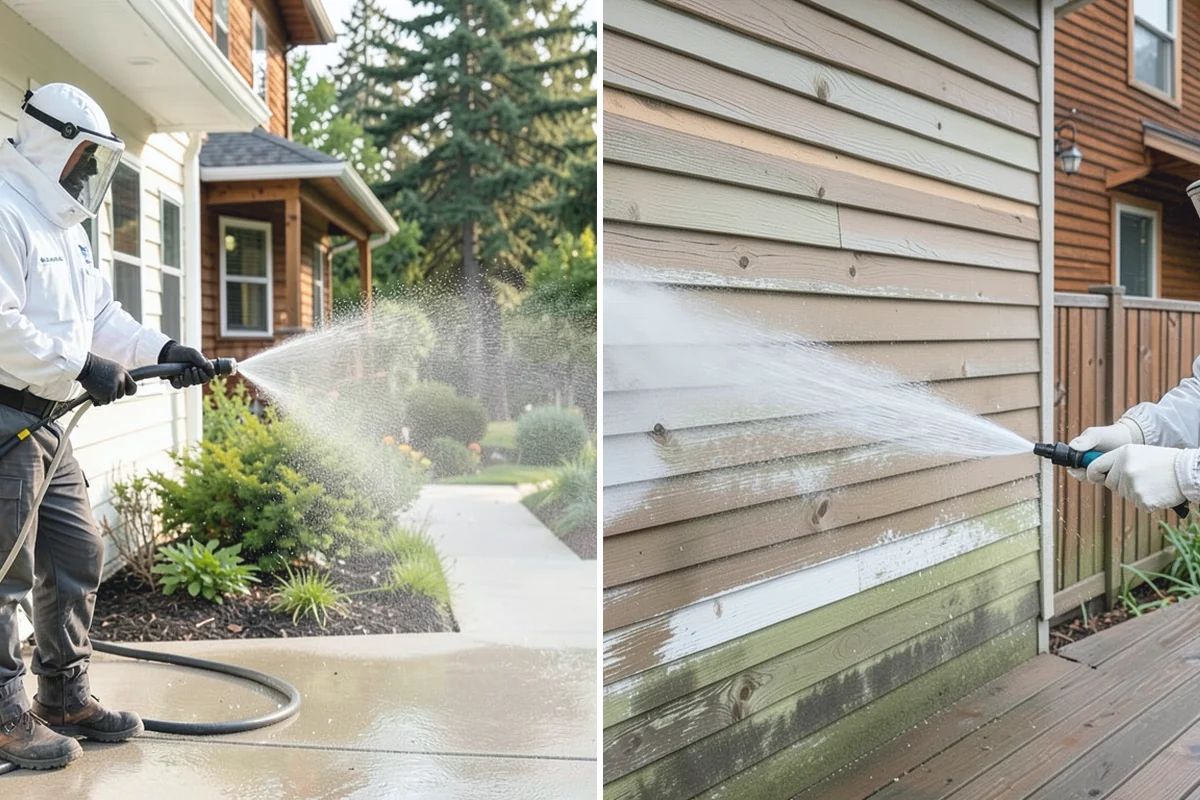 Vinyl Siding Washing in Hamilton, Skagit County, WA - Check panel condition and seal any loose sections found