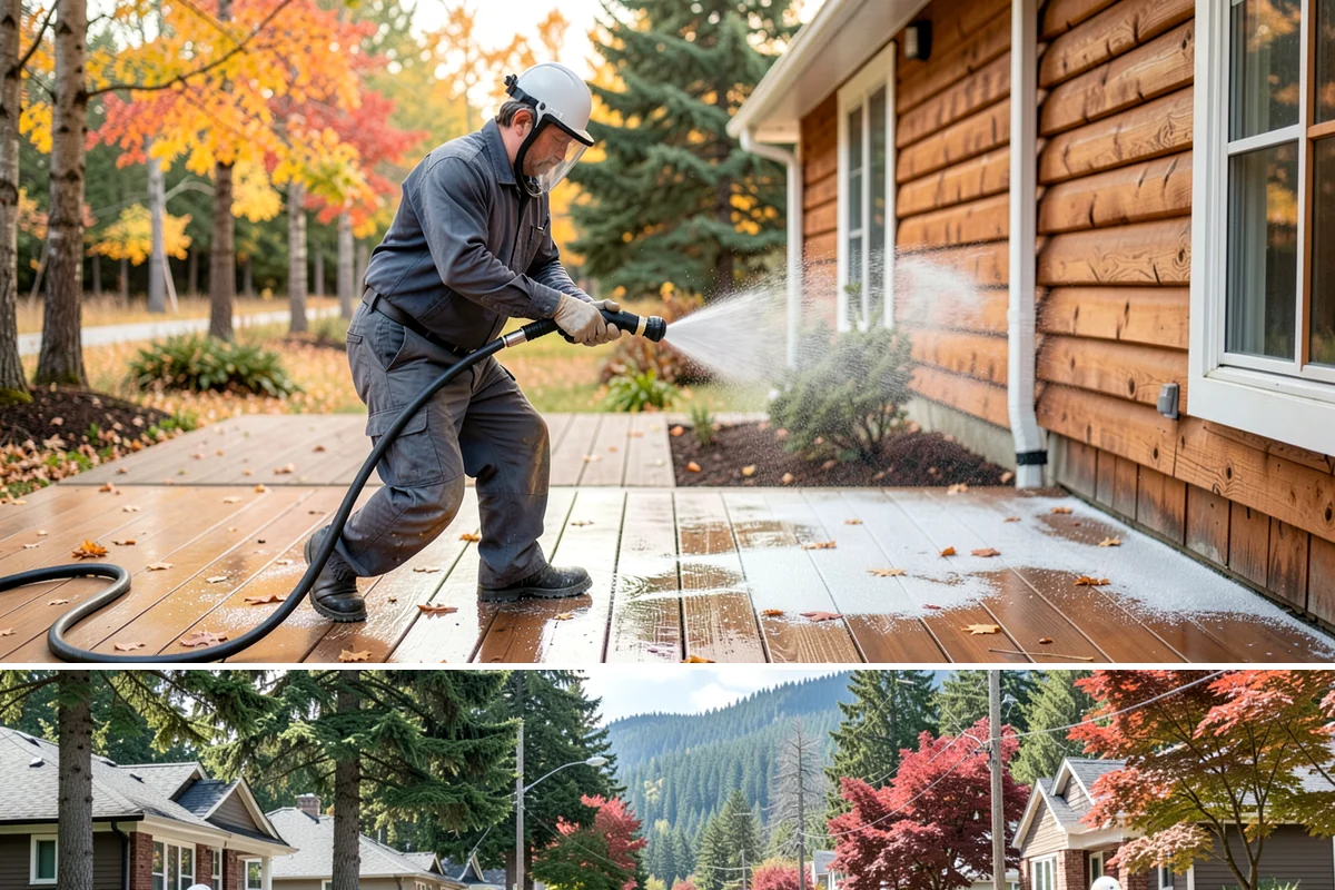 Vinyl Siding Washing in Hunts Point, King County, WA - Aim for the dry summer window so the panels dry fully and algae is slower to return through fall.