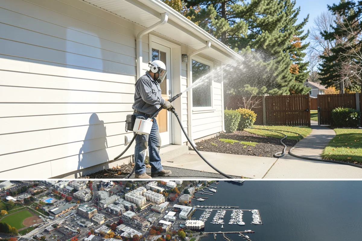 Vinyl Siding Washing in Kirkland, King County, WA - Aim for the dry summer window so the panels dry fully and algae is slower to return through fall.