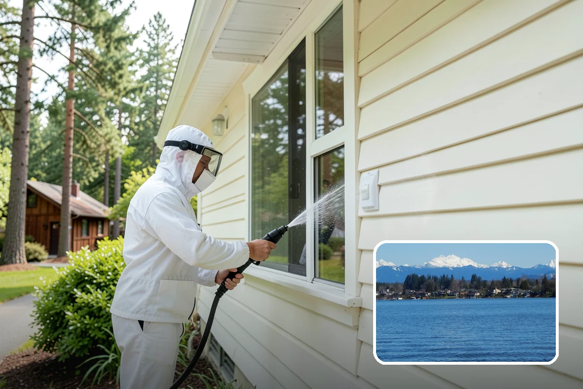 Vinyl Siding Washing in Lake Stevens, Snohomish County, WA - Clears algae from grooves and overlapping seams