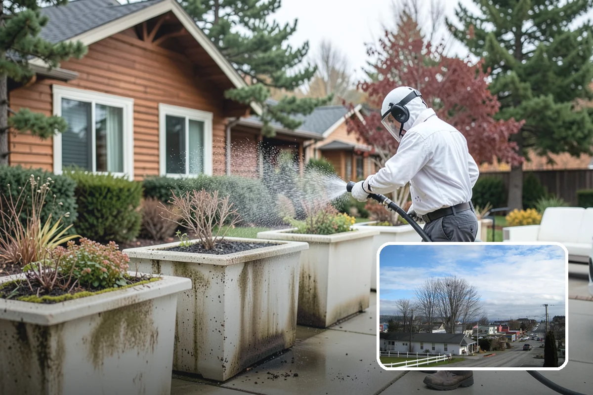 Vinyl Siding Washing in Langley, Island County, WA - Clears algae from grooves and overlapping seams