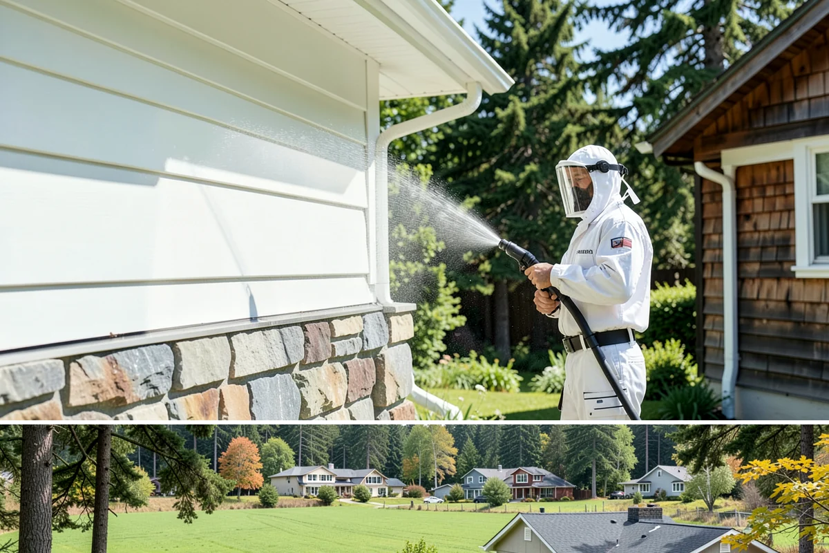 Vinyl Siding Washing in Lyman, Skagit County, WA - Aim for the dry summer window so the panels dry fully and algae is slower to return through fall.