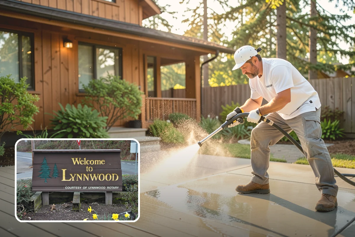 Vinyl Siding Washing in Lynnwood, Snohomish County, WA - Clears algae from grooves and overlapping seams