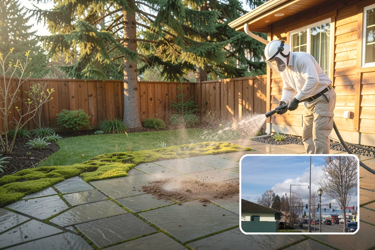 Vinyl Siding Washing in Marysville, Snohomish County, WA - Clears algae from grooves and overlapping seams