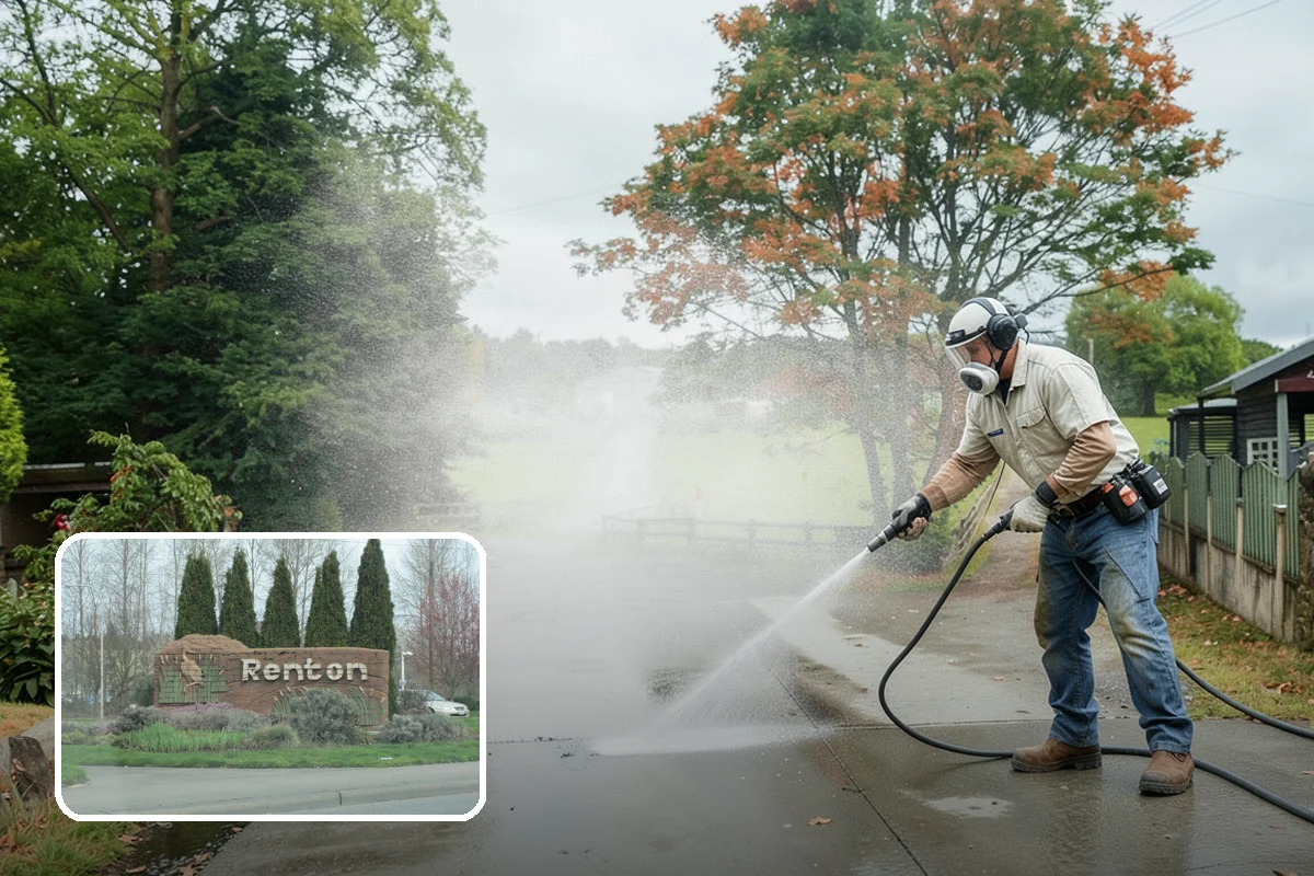 Vinyl Siding Washing in Renton, King County, WA - Clears algae from grooves and overlapping seams