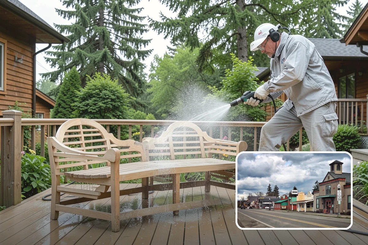 Vinyl Siding Washing in Roy, Pierce County, WA - Clears algae from grooves and overlapping seams