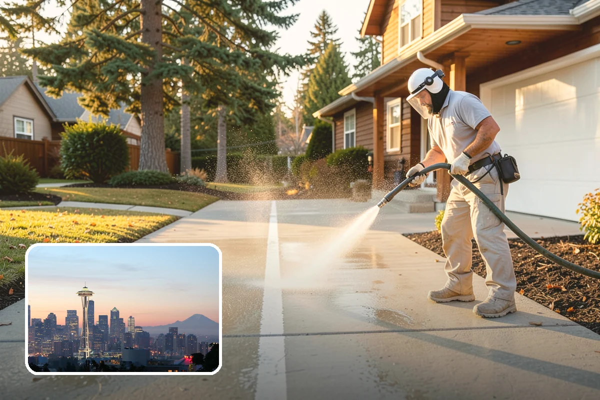 Vinyl Siding Washing in Seattle, King County, WA - Clears algae from grooves and overlapping seams