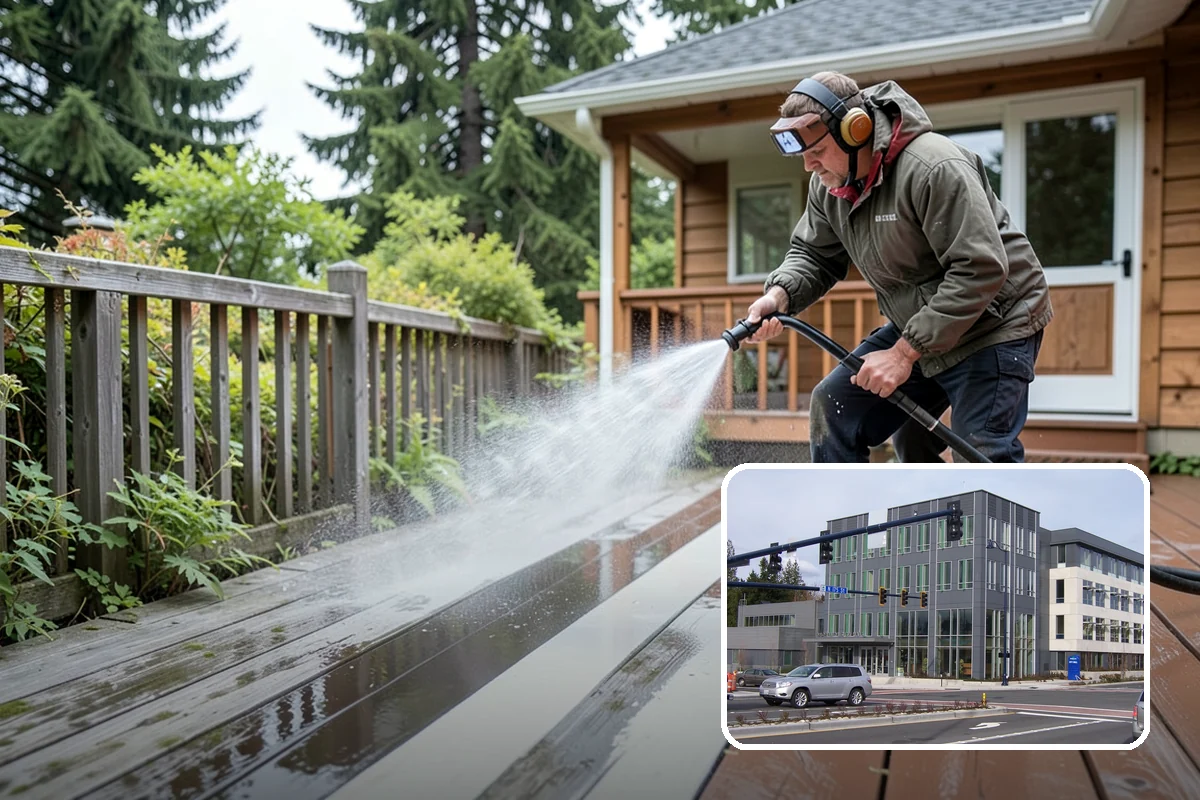 Vinyl Siding Washing in Shoreline, King County, WA - Clears algae from grooves and overlapping seams