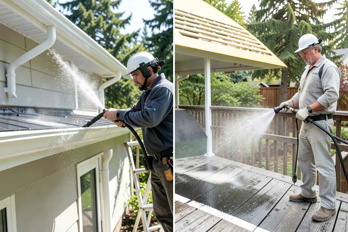 Vinyl Siding Washing in Shoreline, King County, WA - Check panel condition and seal any loose sections found