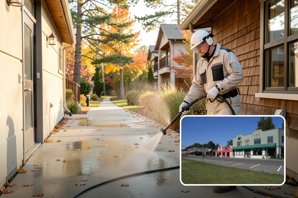 Vinyl Siding Washing in Snoqualmie, King County, WA - Clears algae from grooves and overlapping seams