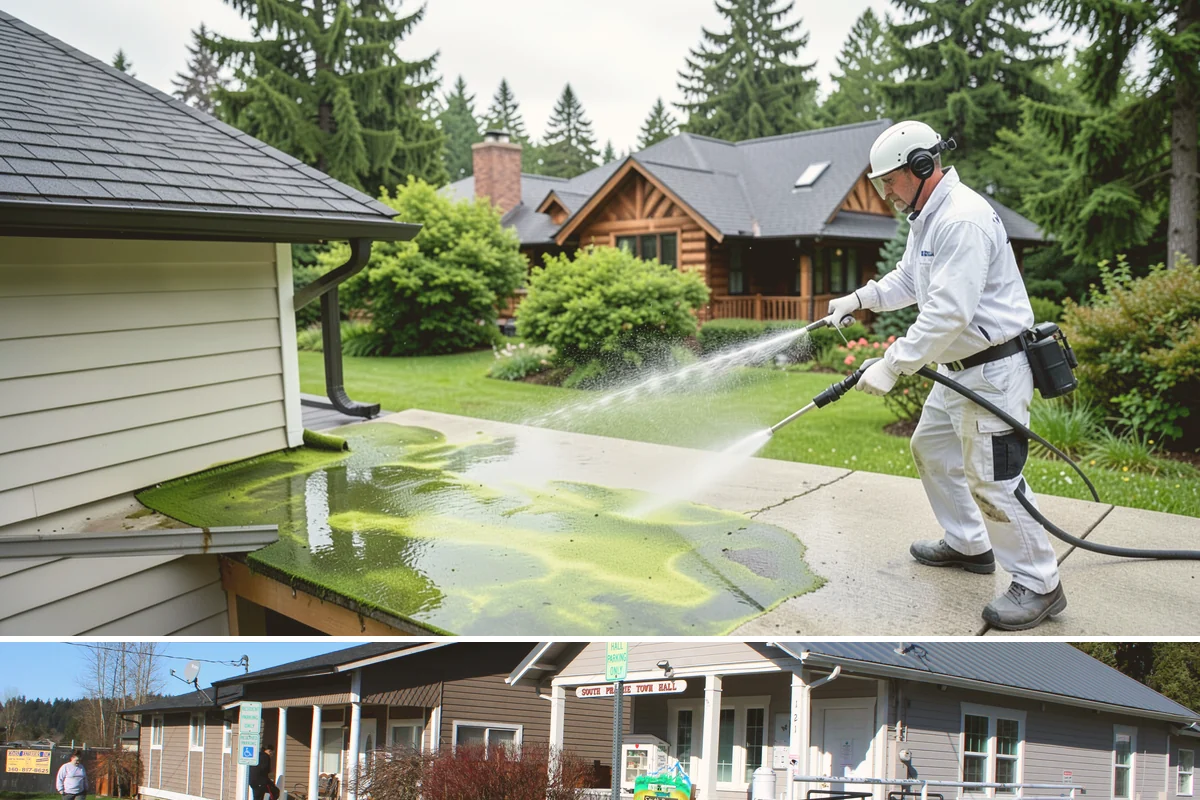 Vinyl Siding Washing in South Prairie, Pierce County, WA - Aim for the dry summer window so the panels dry fully and algae is slower to return through fall.