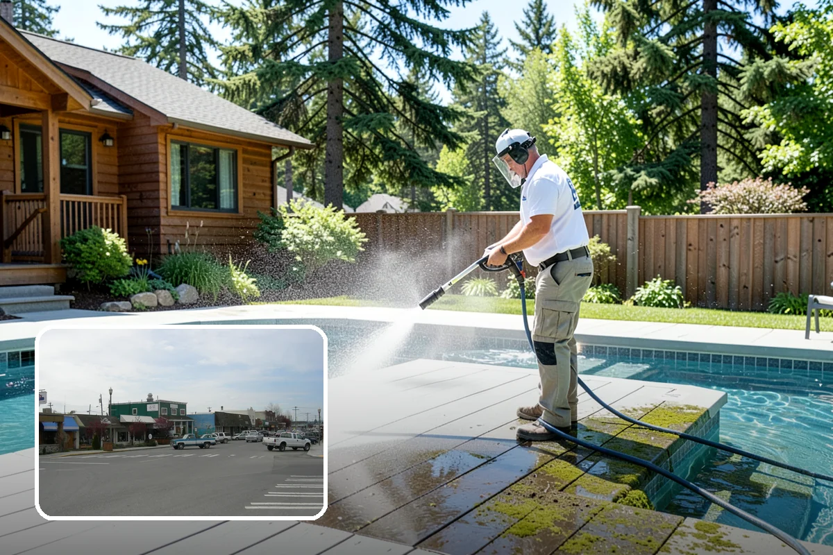 Vinyl Siding Washing in Stanwood, Snohomish County, WA - Clears algae from grooves and overlapping seams