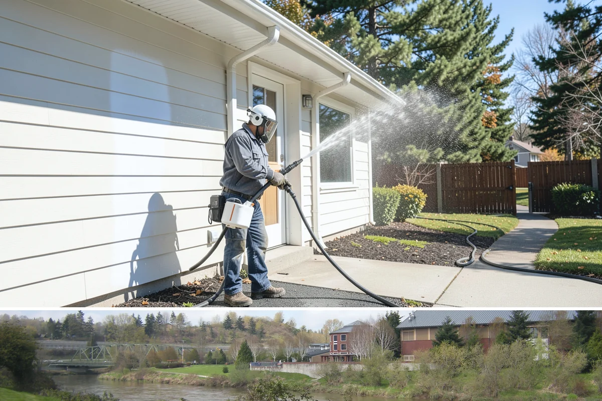 Vinyl Siding Washing in Tukwila, King County, WA - Aim for the dry summer window so the panels dry fully and algae is slower to return through fall.