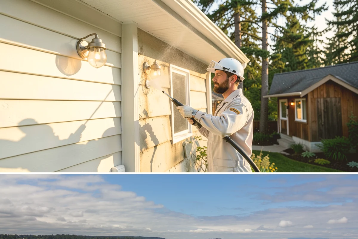 Vinyl Siding Washing in University Place, Pierce County, WA - Aim for the dry summer window so the panels dry fully and algae is slower to return through fall.