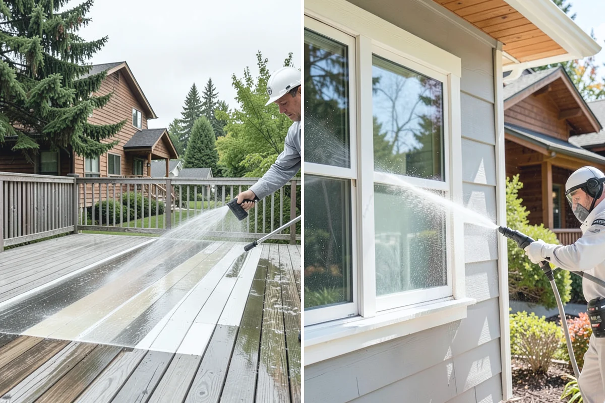 Vinyl Siding Washing in Wilkeson, Pierce County, WA - Check panel condition and seal any loose sections found