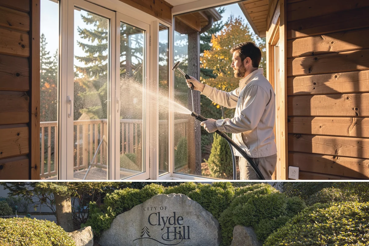 Warehouse Exterior Cleaning in Clyde Hill, King County, WA - Dry-season months from June through September are ideal for large wall spans, while dock aprons can be maintained through the wet...
