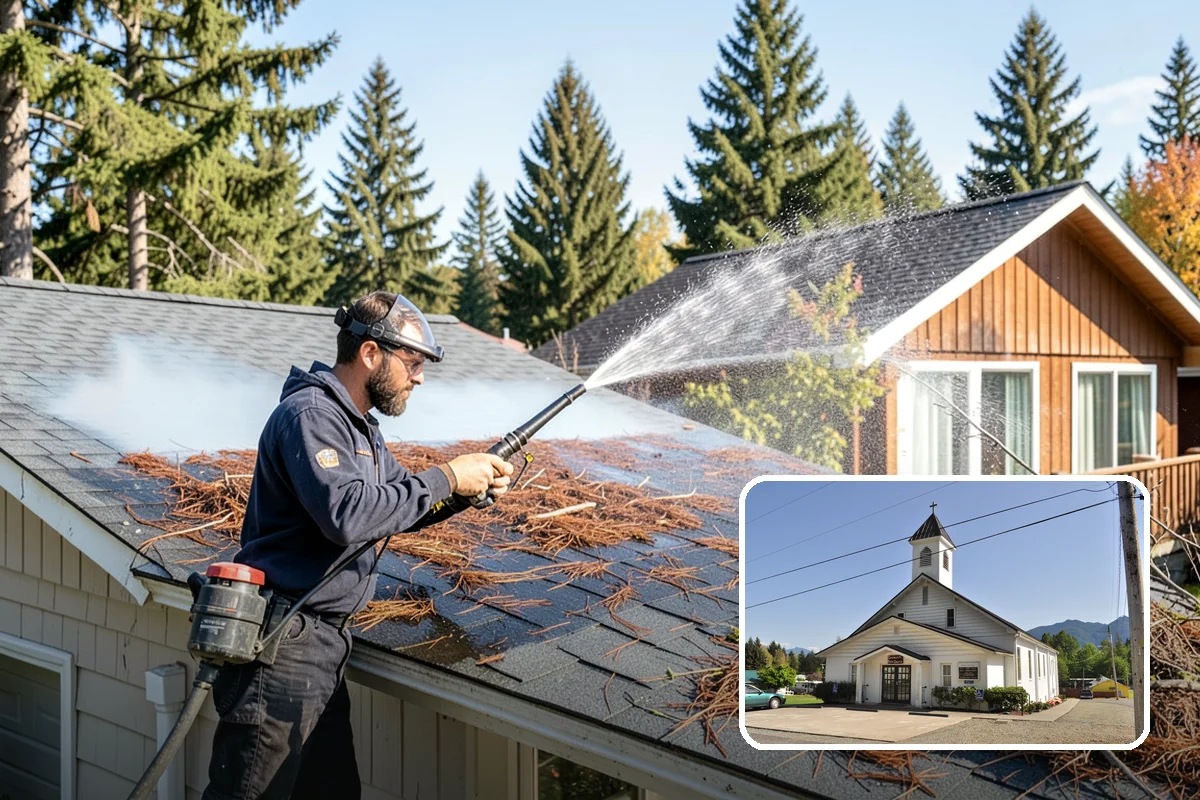Warehouse Exterior Cleaning in Concrete, Skagit County, WA - Removes diesel soot and road film from large wall spans efficiently