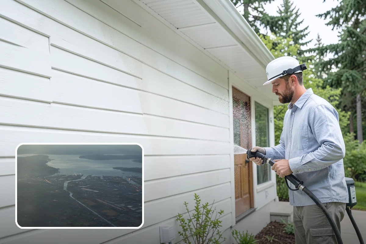 Warehouse Exterior Cleaning in Fife, Pierce County, WA - Removes diesel soot and road film from large wall spans efficiently