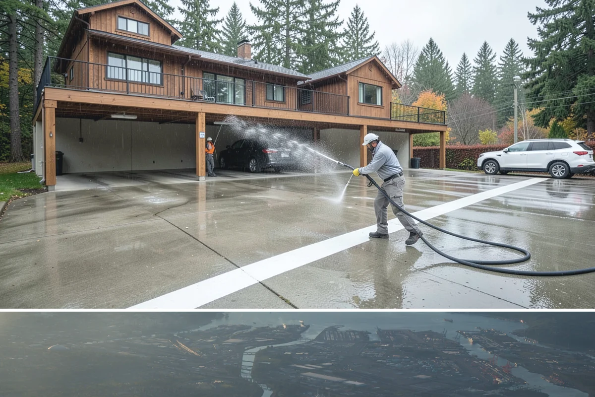 Warehouse Exterior Cleaning in Fife, Pierce County, WA - Dry-season months from June through September are ideal for large wall spans, while dock aprons can be maintained through the wet...