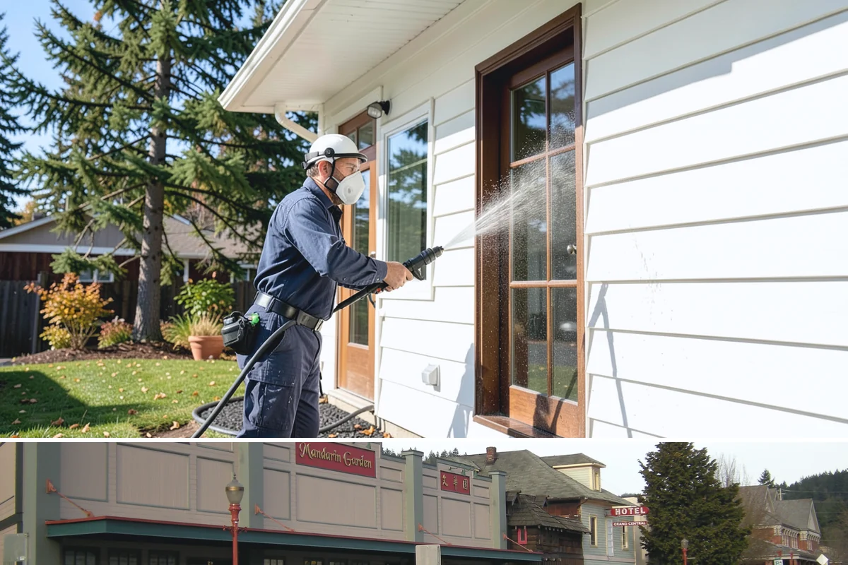 Warehouse Exterior Cleaning in Issaquah, King County, WA - Dry-season months from June through September are ideal for large wall spans, while dock aprons can be maintained through the wet...