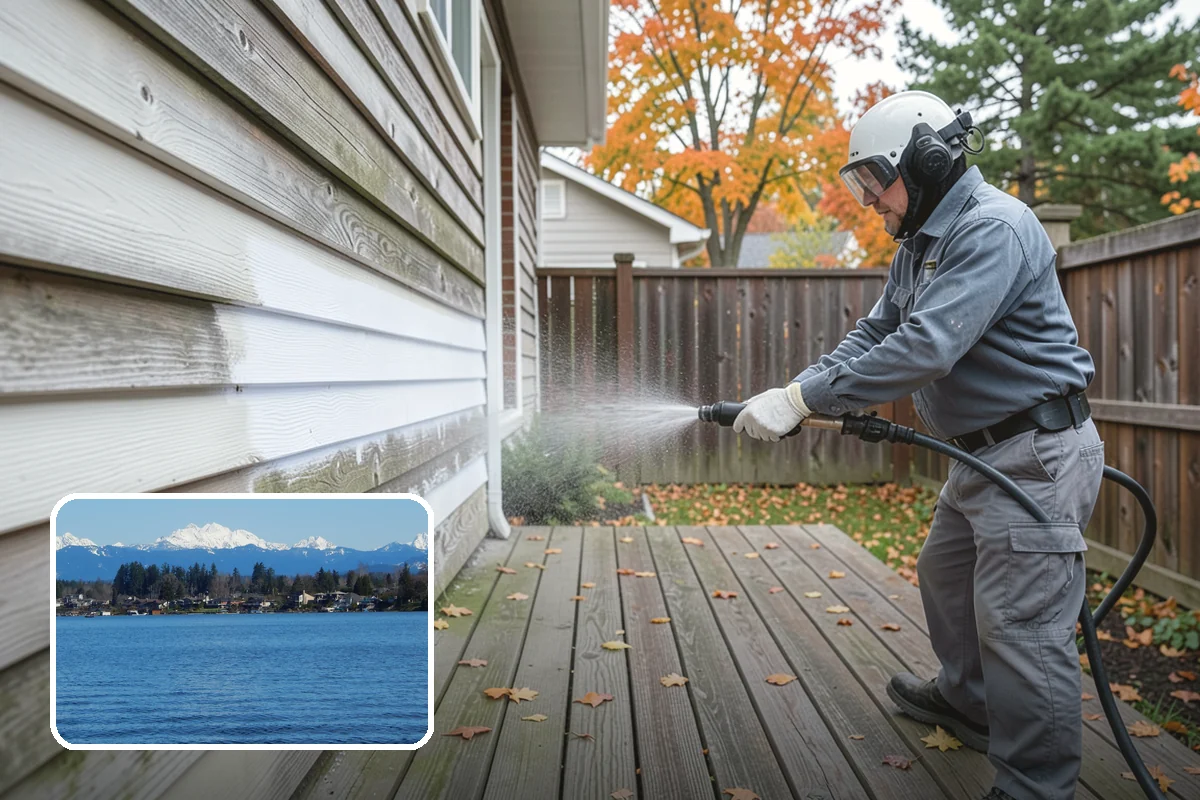 Warehouse Exterior Cleaning in Lake Stevens, Snohomish County, WA - Removes diesel soot and road film from large wall spans efficiently
