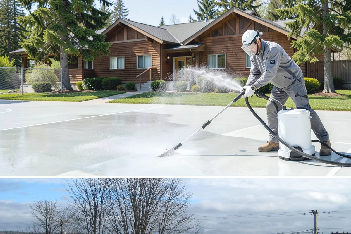 Warehouse Exterior Cleaning in Langley, Island County, WA - Dry-season months from June through September are ideal for large wall spans, while dock aprons can be maintained through the wet...
