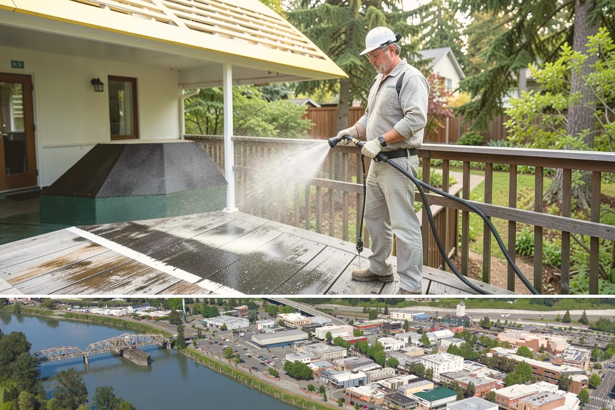 Warehouse Exterior Cleaning in Mount Vernon, Skagit County, WA - Dry-season months from June through September are ideal for large wall spans, while dock aprons can be maintained through the wet...