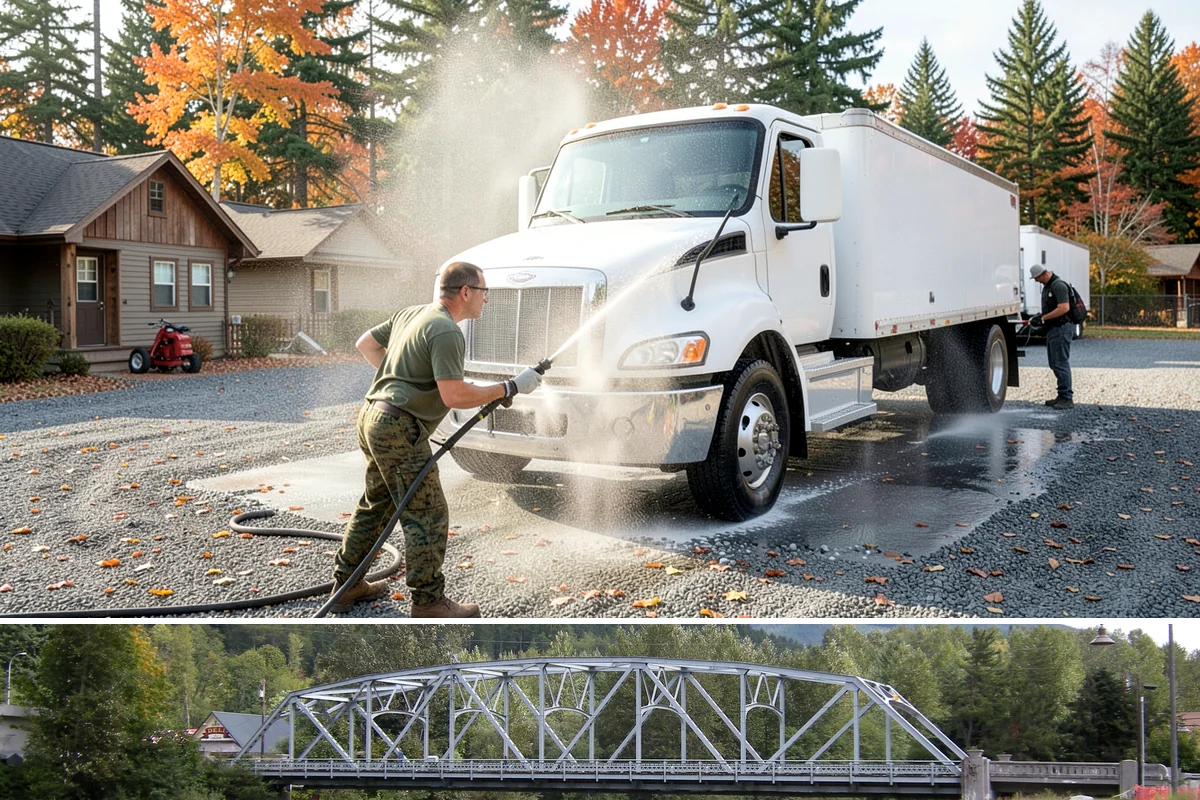 Warehouse Exterior Cleaning in Skykomish, King County, WA - Dry-season months from June through September are ideal for large wall spans, while dock aprons can be maintained through the wet...