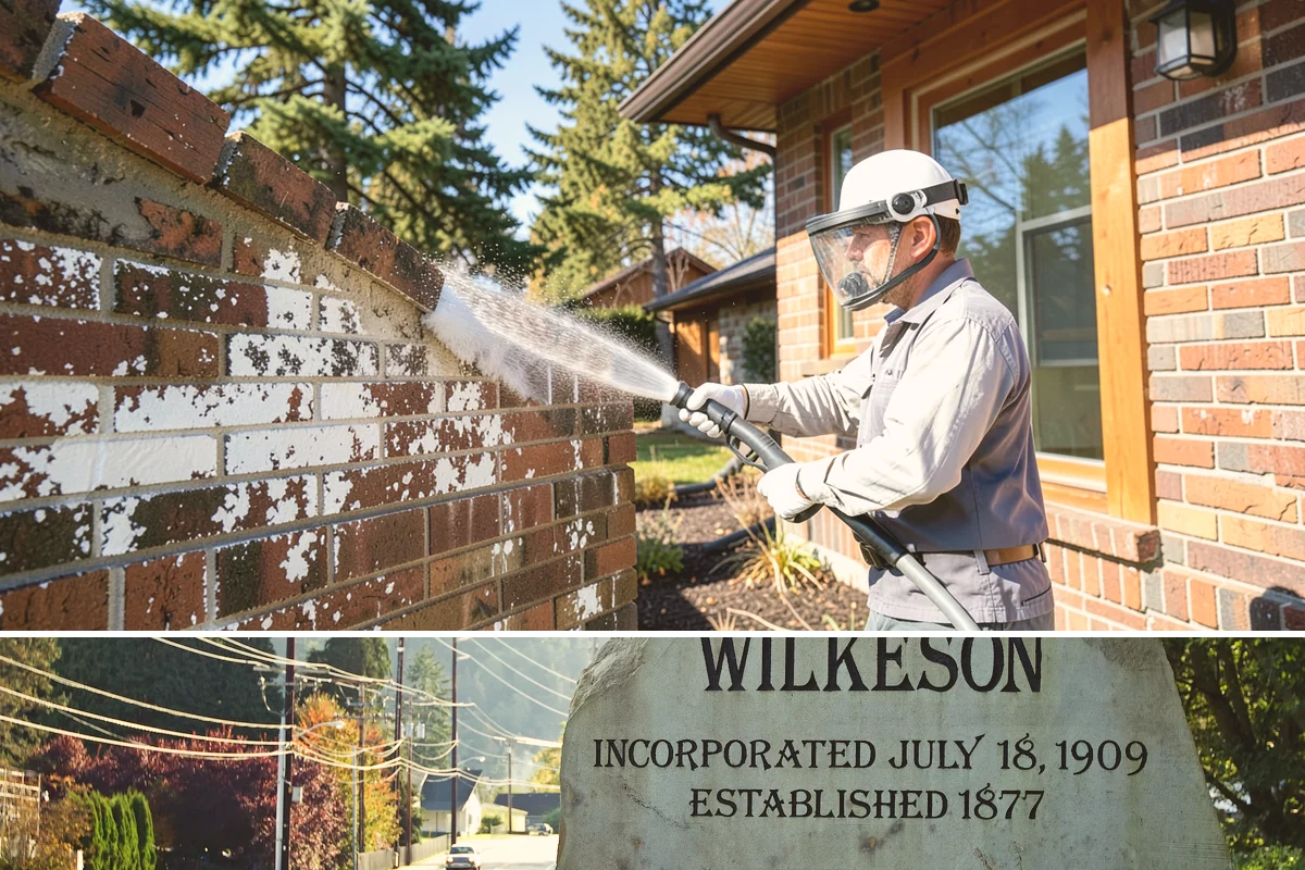 Warehouse Exterior Cleaning in Wilkeson, Pierce County, WA - Dry-season months from June through September are ideal for large wall spans, while dock aprons can be maintained through the wet...