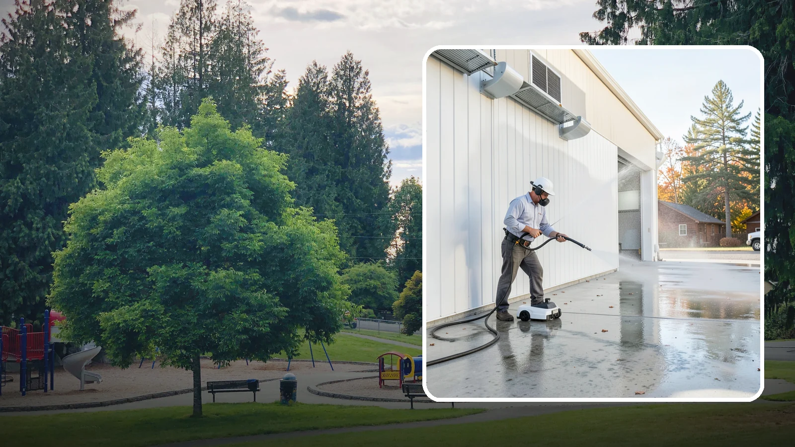 Warehouse Floor Cleaning in Bonney Lake, Pierce County, WA - Restore large commercial warehouse floors with industrial degreasing and ride-on surface cleaning.