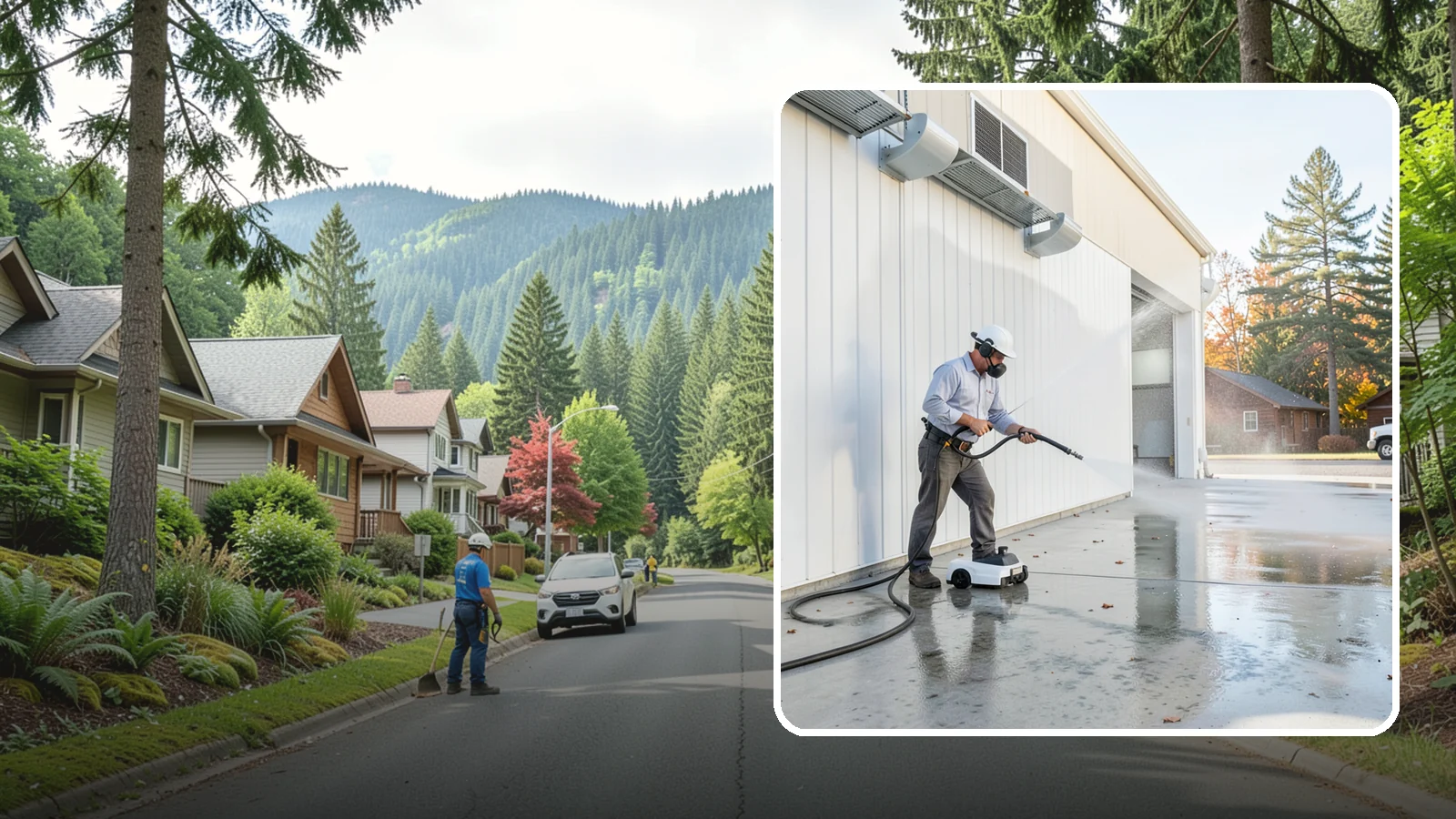 Warehouse Floor Cleaning in Darrington, Snohomish County, WA - Restore large commercial warehouse floors with industrial degreasing and ride-on surface cleaning.