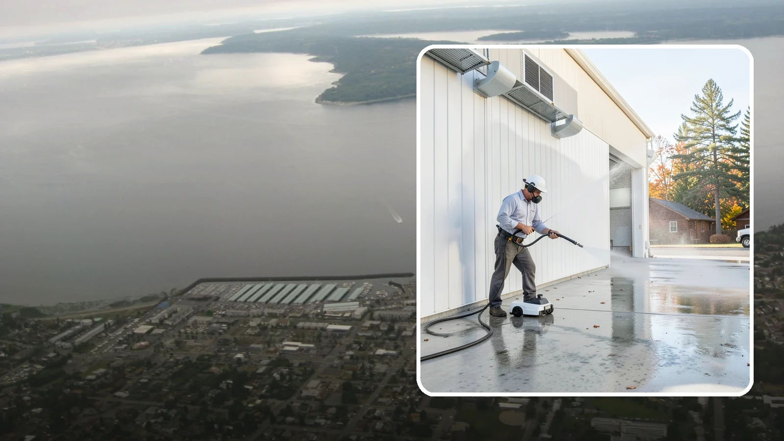 Warehouse Floor Cleaning in Des Moines, King County, WA - Restore large commercial warehouse floors with industrial degreasing and ride-on surface cleaning.